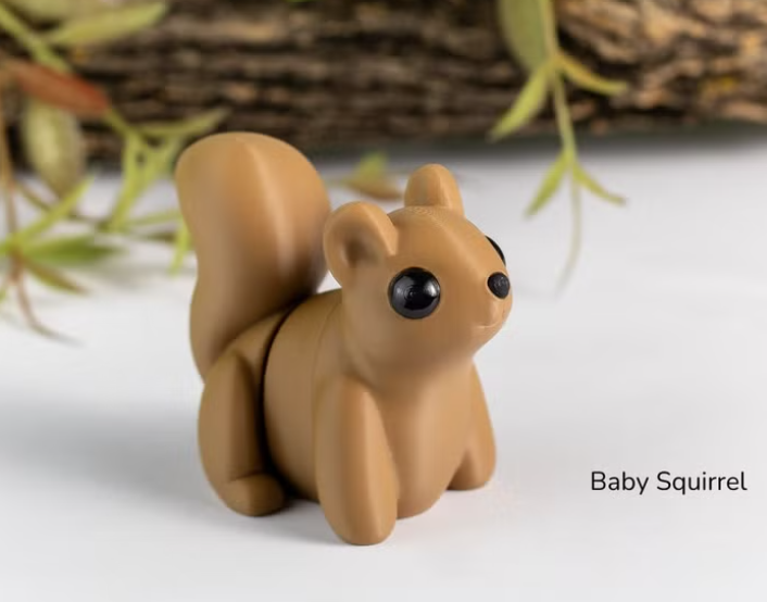 Baby Squirrel Flexi Animal
